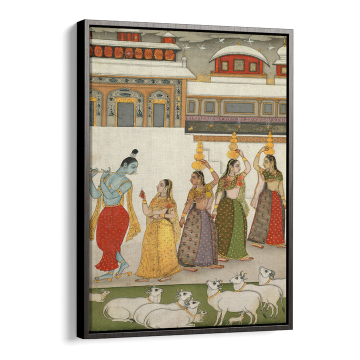 KRISHNA , INDIAN ART PAINTINGS