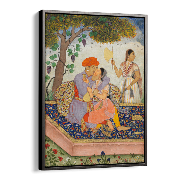 LOVERS EMBRACING , INDIAN ART PAINTINGS