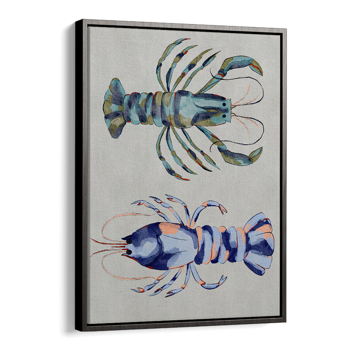BLUE LOBSTERS WATERCOLOR