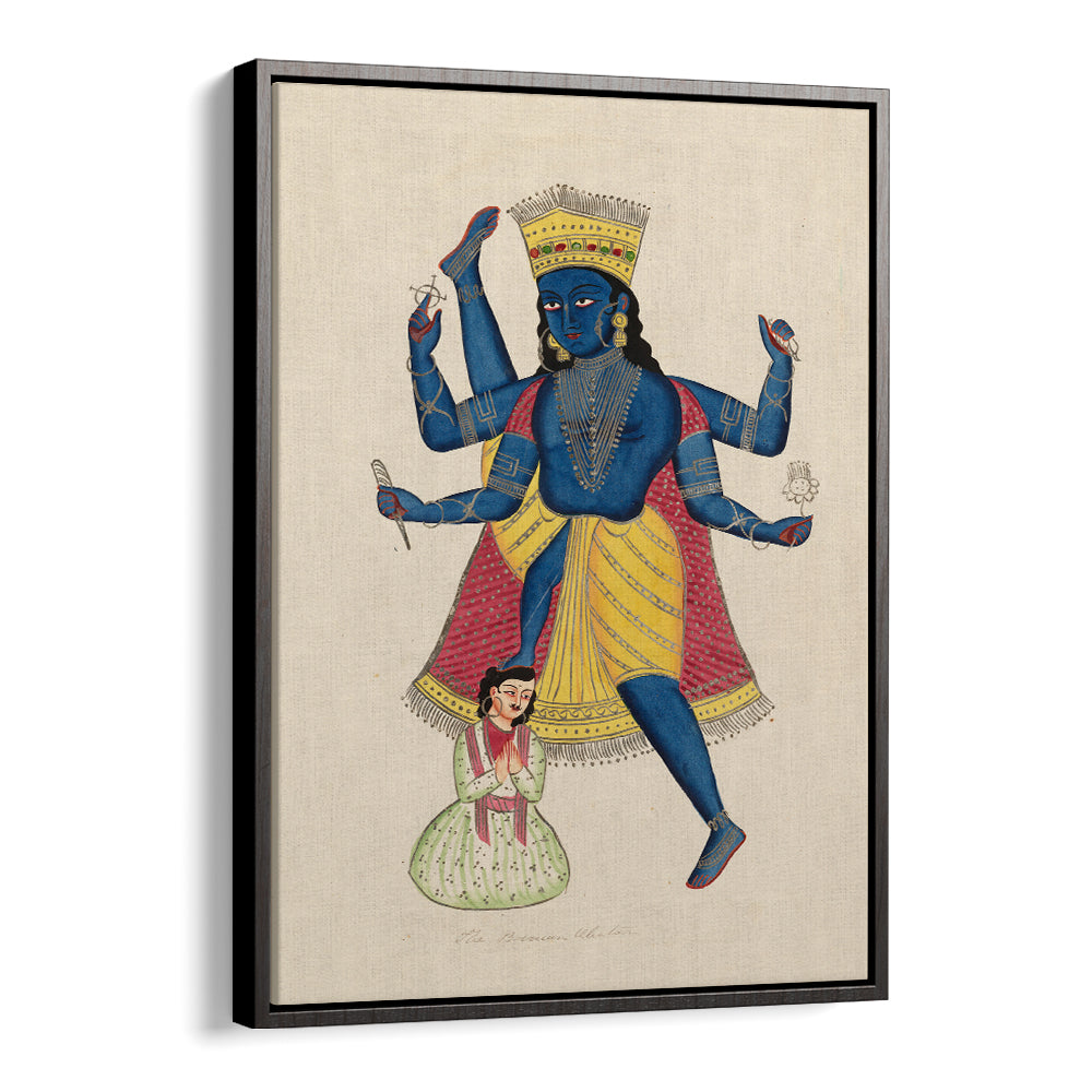 VISHNU AS VAMANA , INDIAN ART PAINTINGS