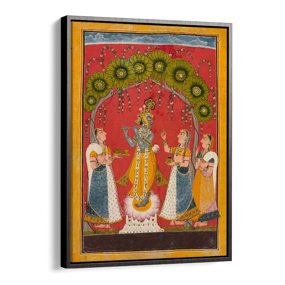 KRISHNA FLUTING FOLIO , INDIAN ART PAINTINGS