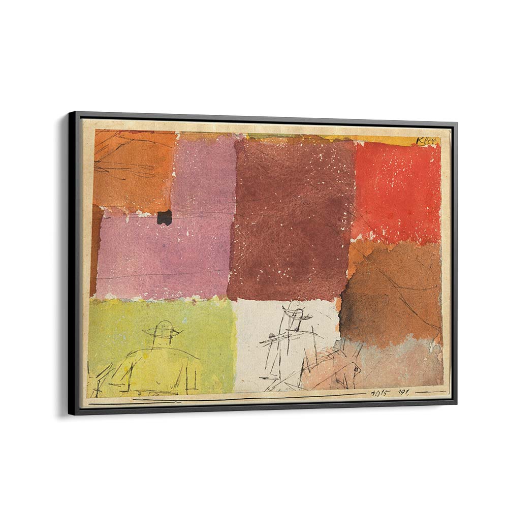 PAUL KLEE'S COMPOSITION WITH FIGURES (1915), VINTAGE PAINTINGS