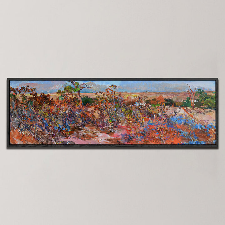 BLOOMING STEPPE , PANORAMIC ART