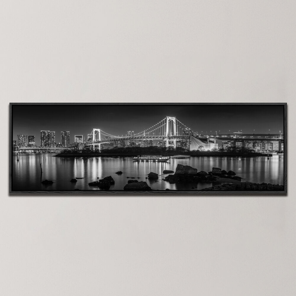 STRIKING TOKYO SKYLINE IN THE EVENING , PANORAMIC ART