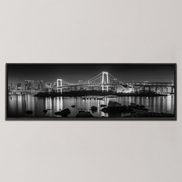 STRIKING TOKYO SKYLINE IN THE EVENING , PANORAMIC ART