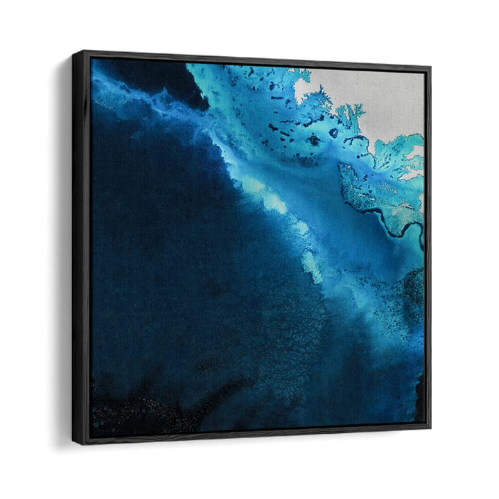 Elegant blue hues in the Maritime Majesty, Abstract Paintings create a stunning focal point for any room.