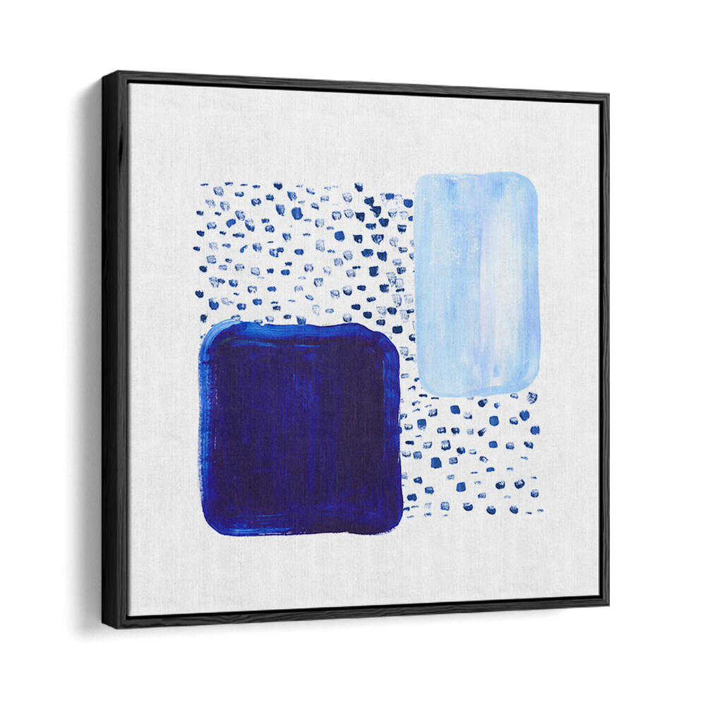 "OVER THE BLUE RAIN IS LAND, ABSTRACT PAINTINGS featuring vibrant hues and dynamic brush strokes for modern decor."