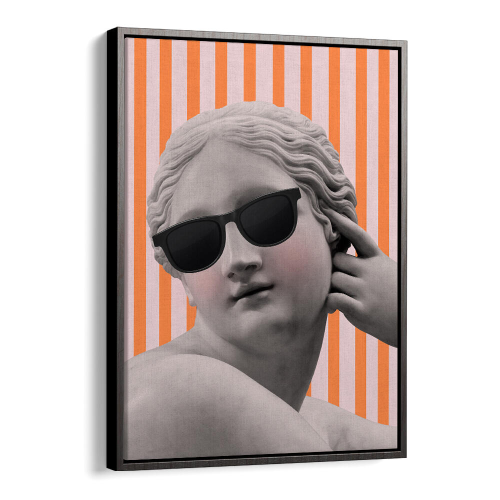 STRIPED GODDESS III , ALTERED ART PRINTS