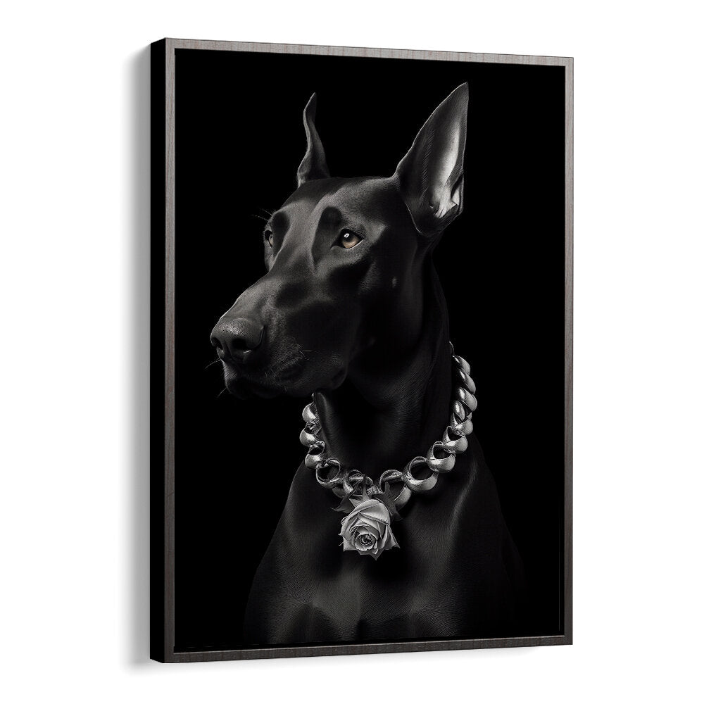 THE DOBERMAN , ANIMAL PAINTINGS