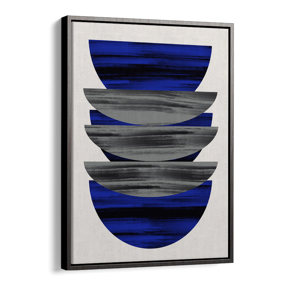 SCANDINAVIAN IN BLUE AND BLACK  , GEOMETRIC ART PRINTS