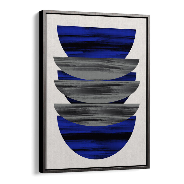 SCANDINAVIAN IN BLUE AND BLACK  , GEOMETRIC ART PRINTS