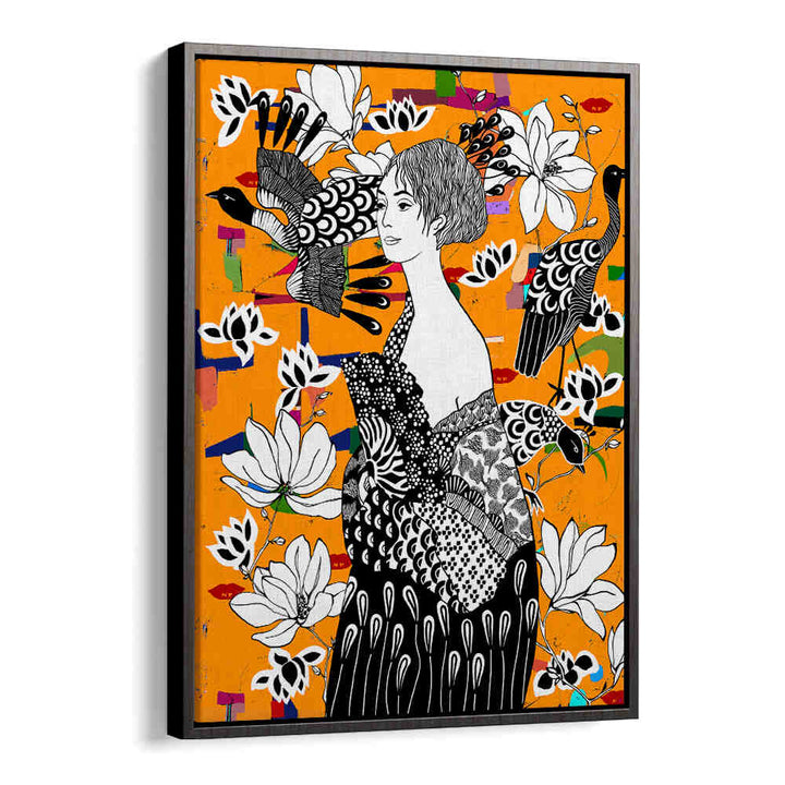 DAME MIT FÄCHER , PORTRAITS & FIGURATIVE ILLUSTRATIONS