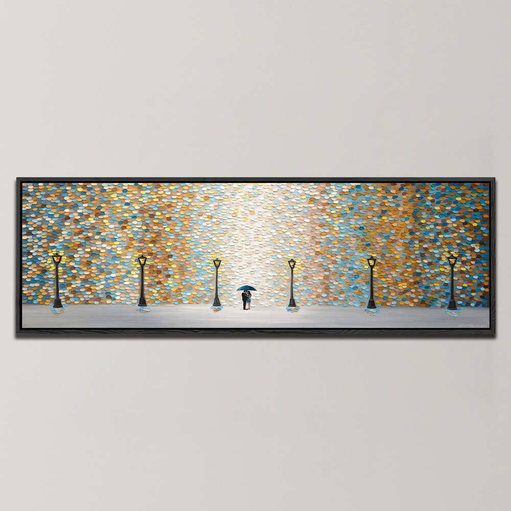 KISS UNDER THE GOLDEN RAIN , PANORAMIC ART