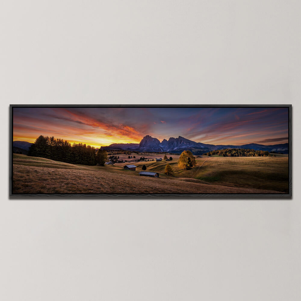 SUNRISE OVER THE HIGHLANDS , PANORAMIC ART