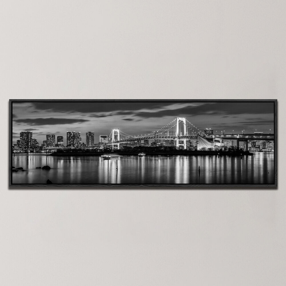 TOKYO SKYLINE AT SUNSET , PANORAMIC ART