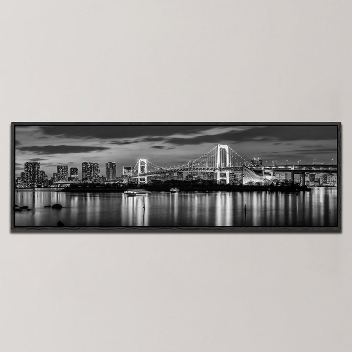 TOKYO SKYLINE AT SUNSET , PANORAMIC ART