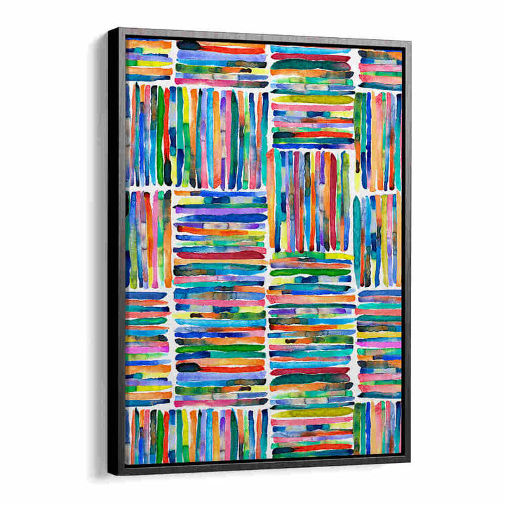 WATERCOLOR COLORFUL HANDPAINTED STRIPES , ABSTRACT PAINTINGS