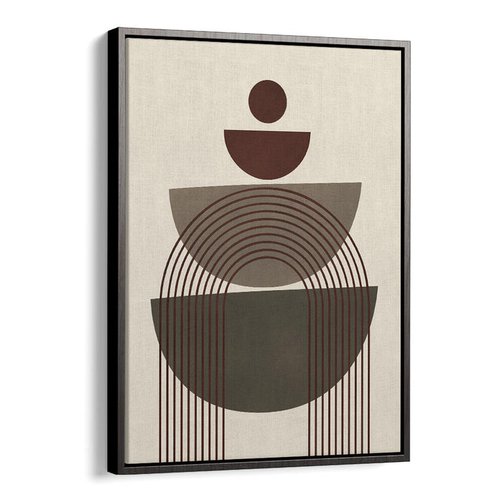 BROWN GEOMETRICAL SHAPE , BOHO ART PAINTINGS