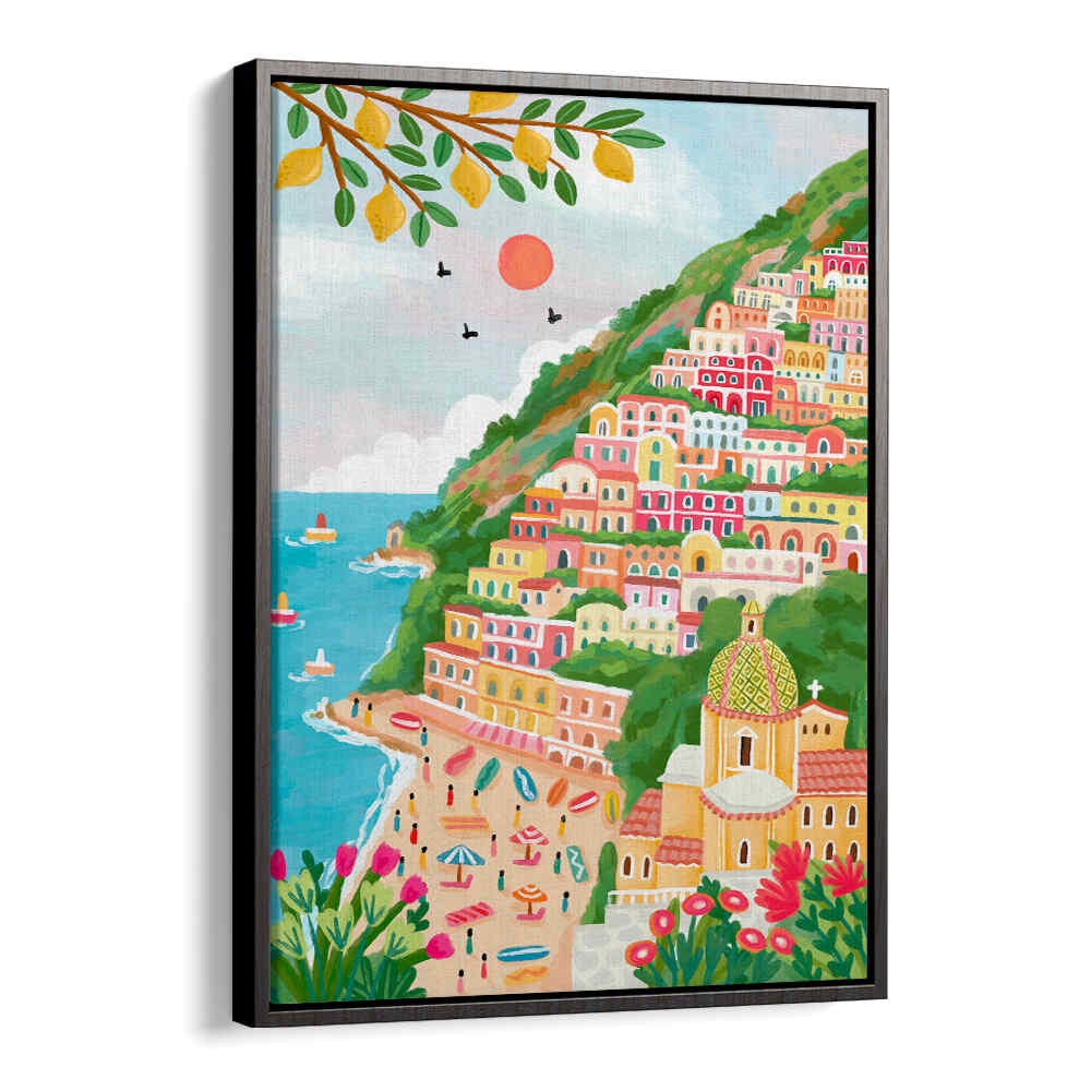 SUMMER IN POSITANO , TRAVEL POSTERS