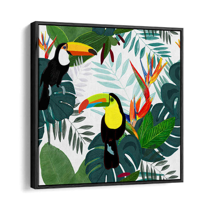 TAUCAN AND BIRD OF PARADISE , ANIMAL PAINTINGS