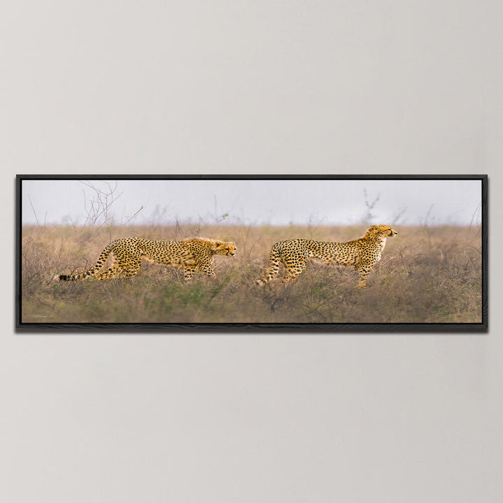 TWO HUNTERS , PANORAMIC ART