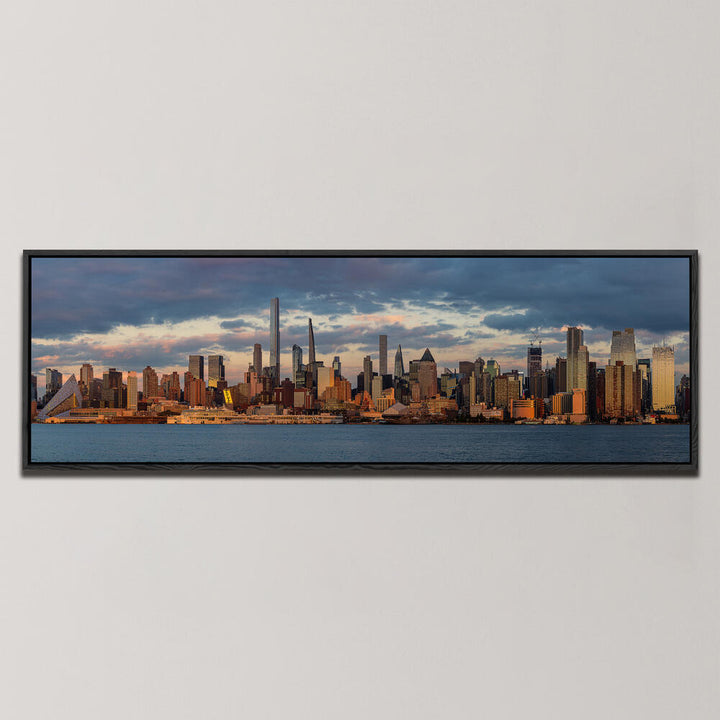 NEW YORK SKYLINE PANORAMA , PANORAMIC ART
