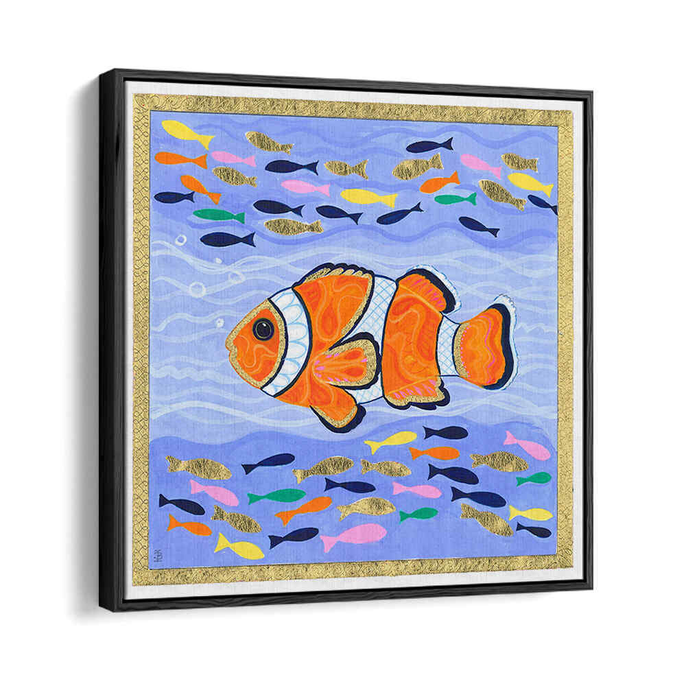 ORANGE CLOWN FISH , BEACH PAINTINGS