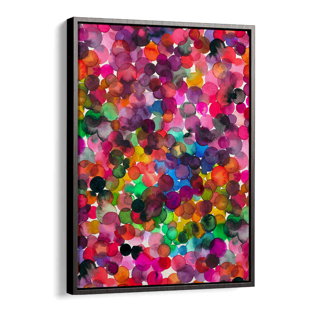 OVERLAPPED WATERCOLOR DOTS , ABSTRACT PAINTINGS