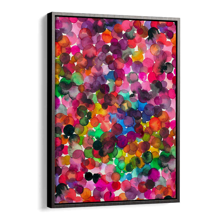 OVERLAPPED WATERCOLOR DOTS , ABSTRACT PAINTINGS