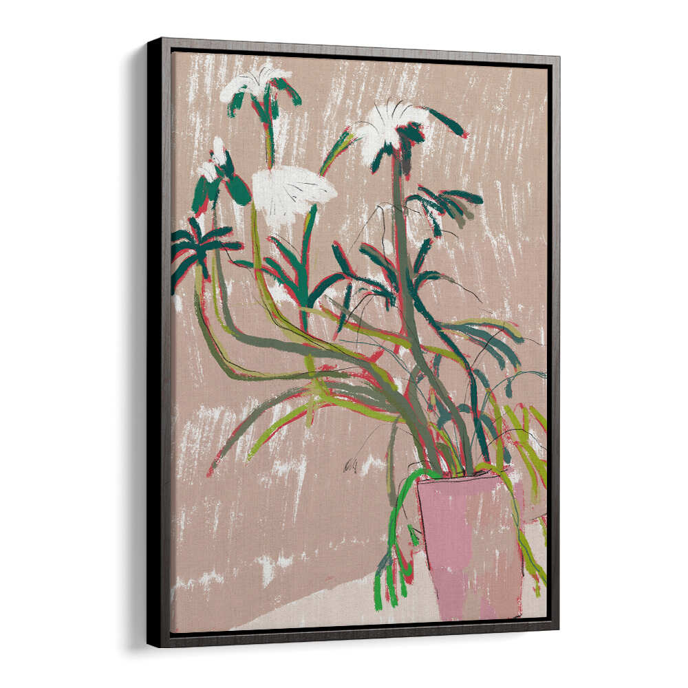 FLORAL  IN A PINK VASE , FLORAL FLOWER PAINTINGS