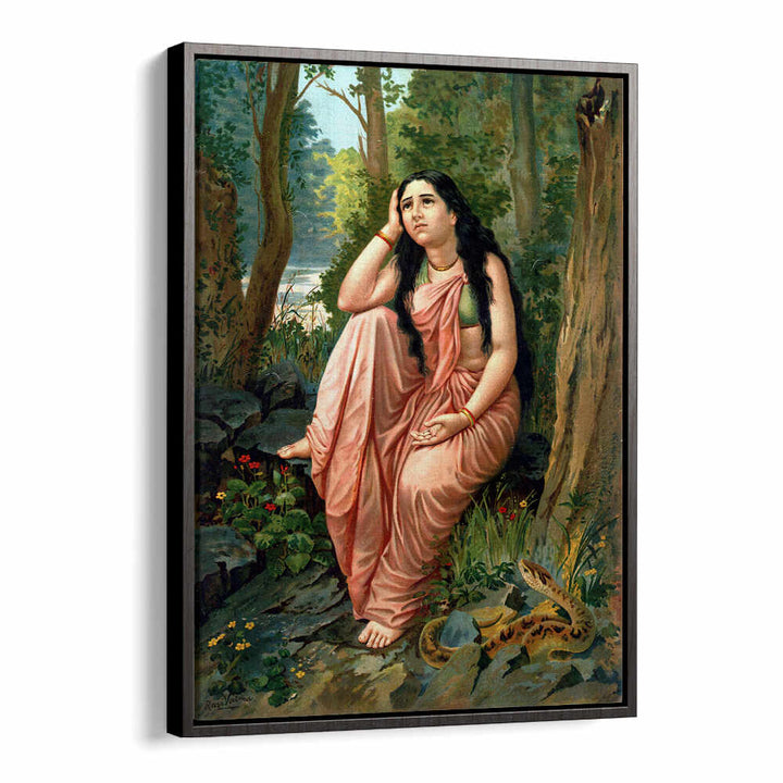 DAMAYANTI VANAVASA , INDIAN ART PAINTINGS
