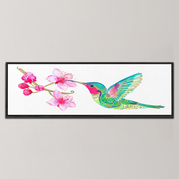 HUMMINGBIRD AND BLOSSOM