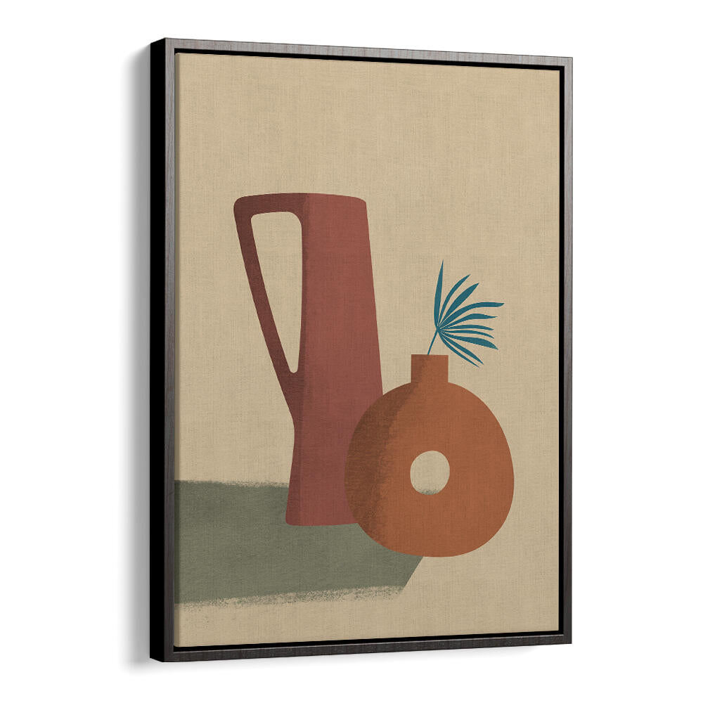 EARTH CLAY VASE , BOHO ART PAINTINGS