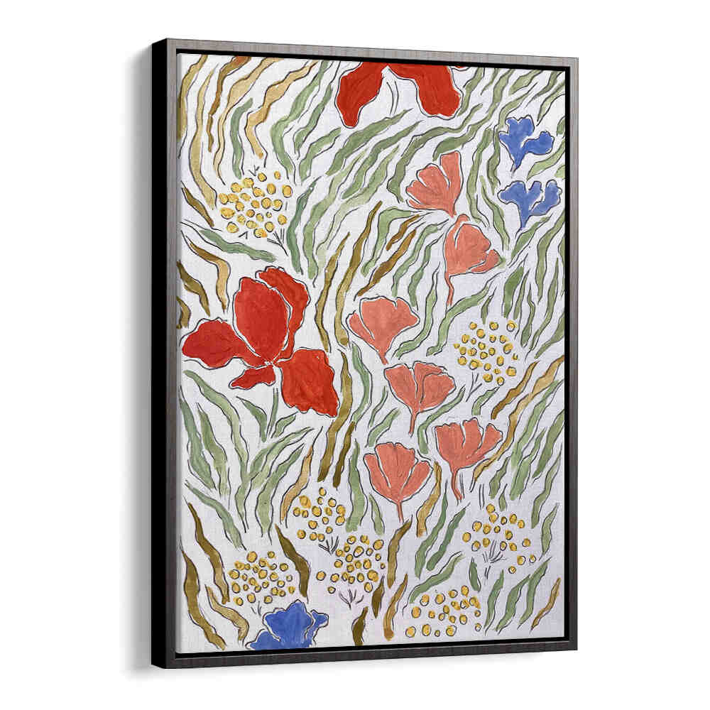 WIND IN THE MEADOW , FLORAL FLOWER PAINTINGS