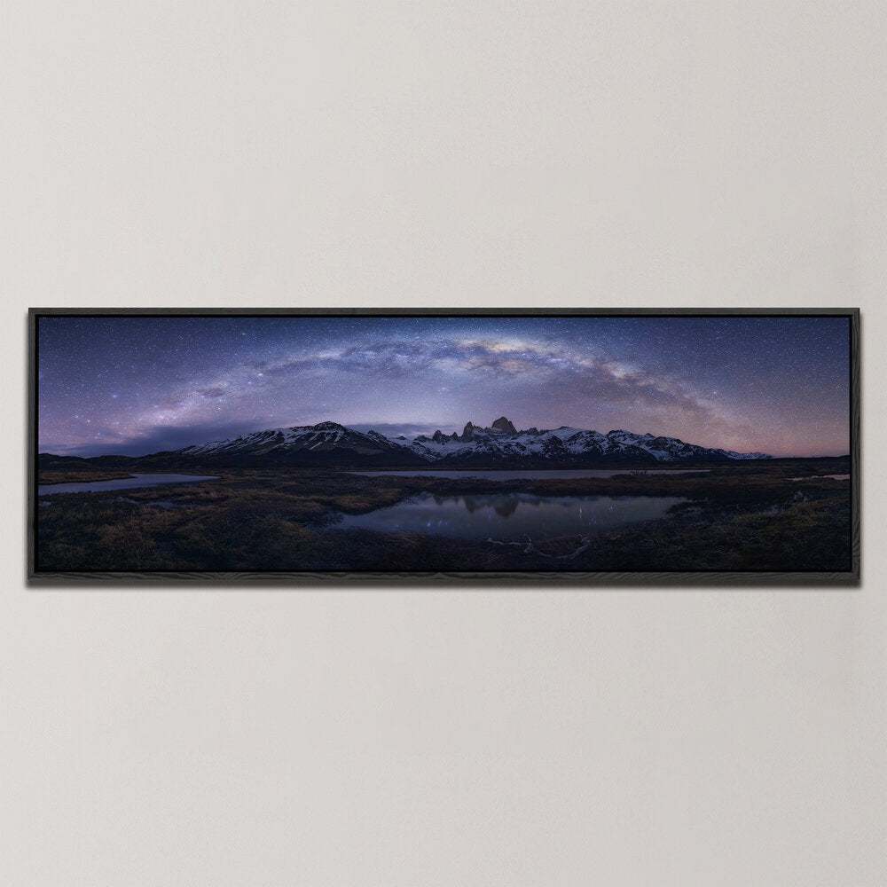 MILKY WAY ARCH OVER FITZ ROY , PANORAMIC ART