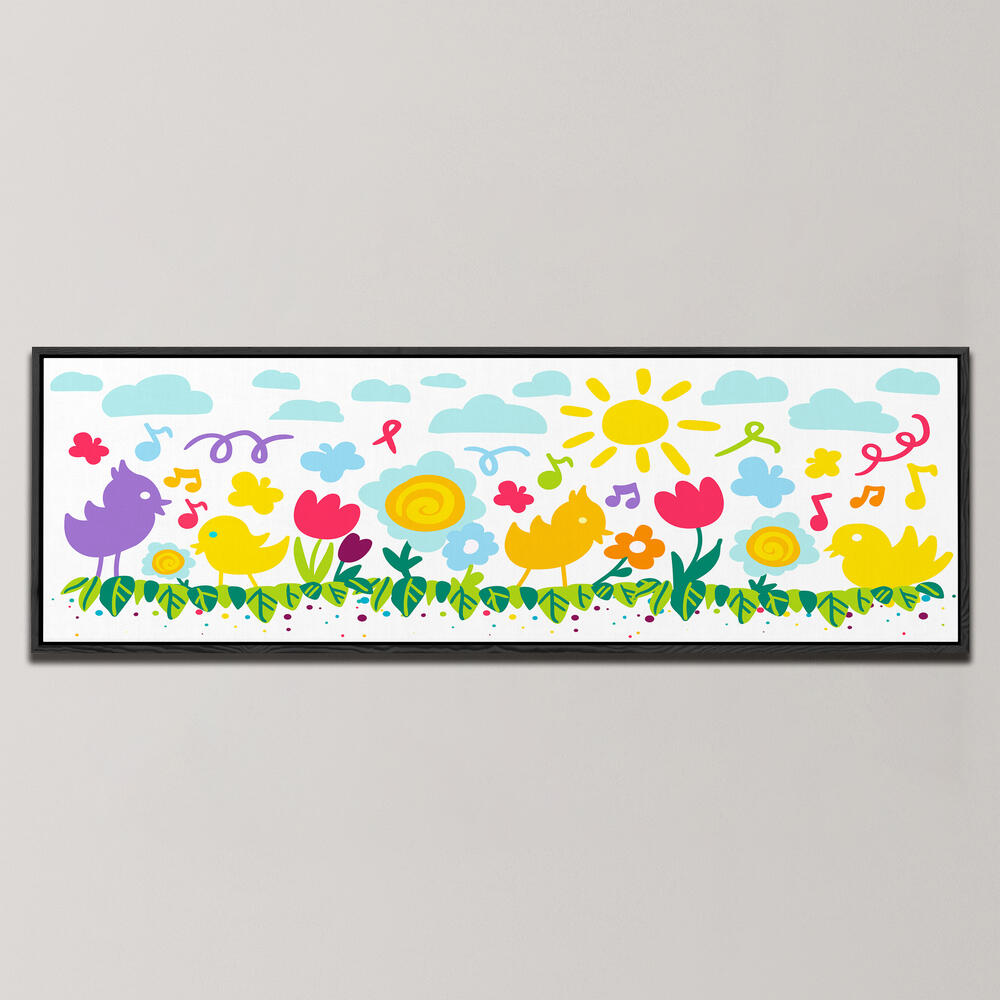 FLOWERS BIRDS BANNERS