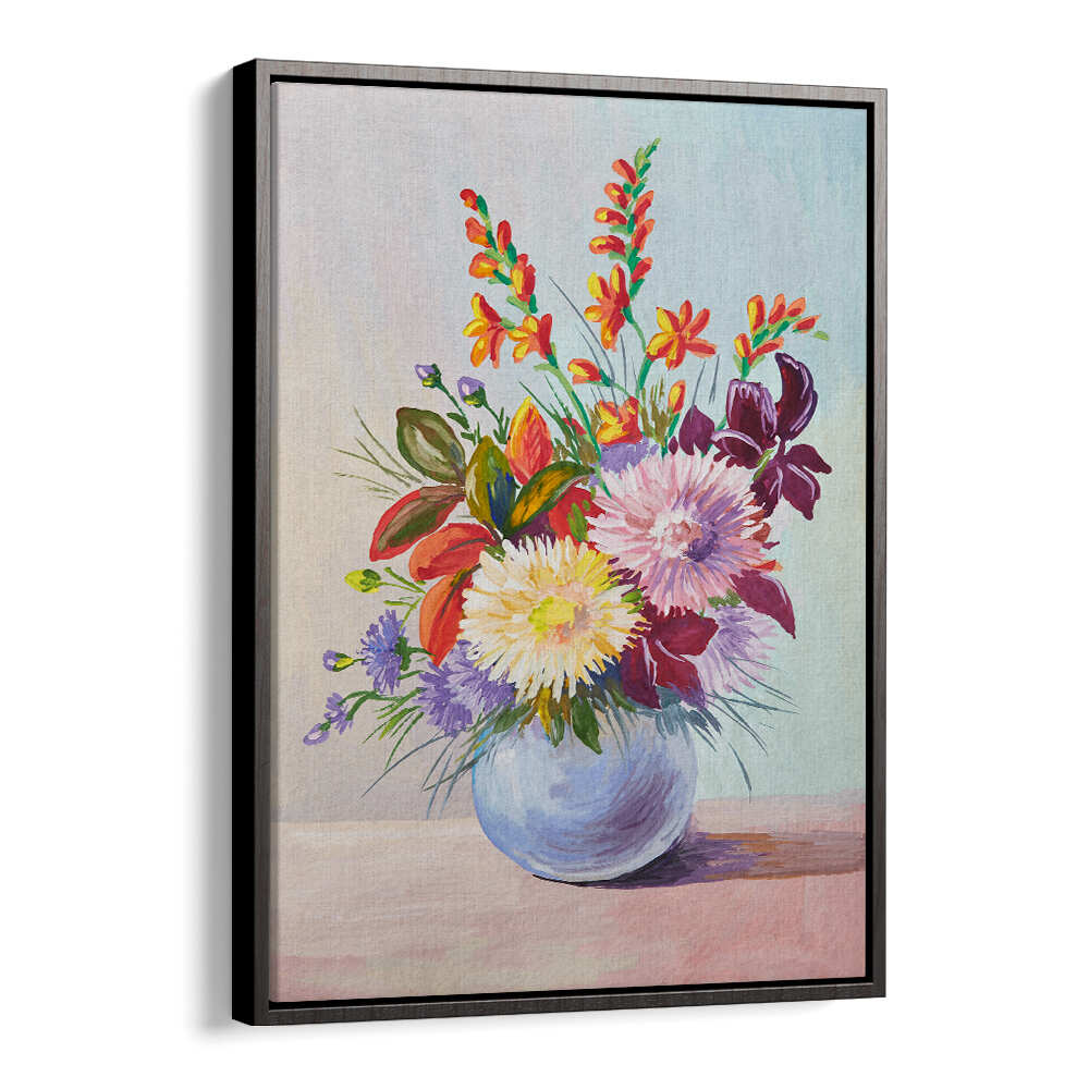 POTTED GARDEN , VINTAGE EUROPEAN PAINTINGS