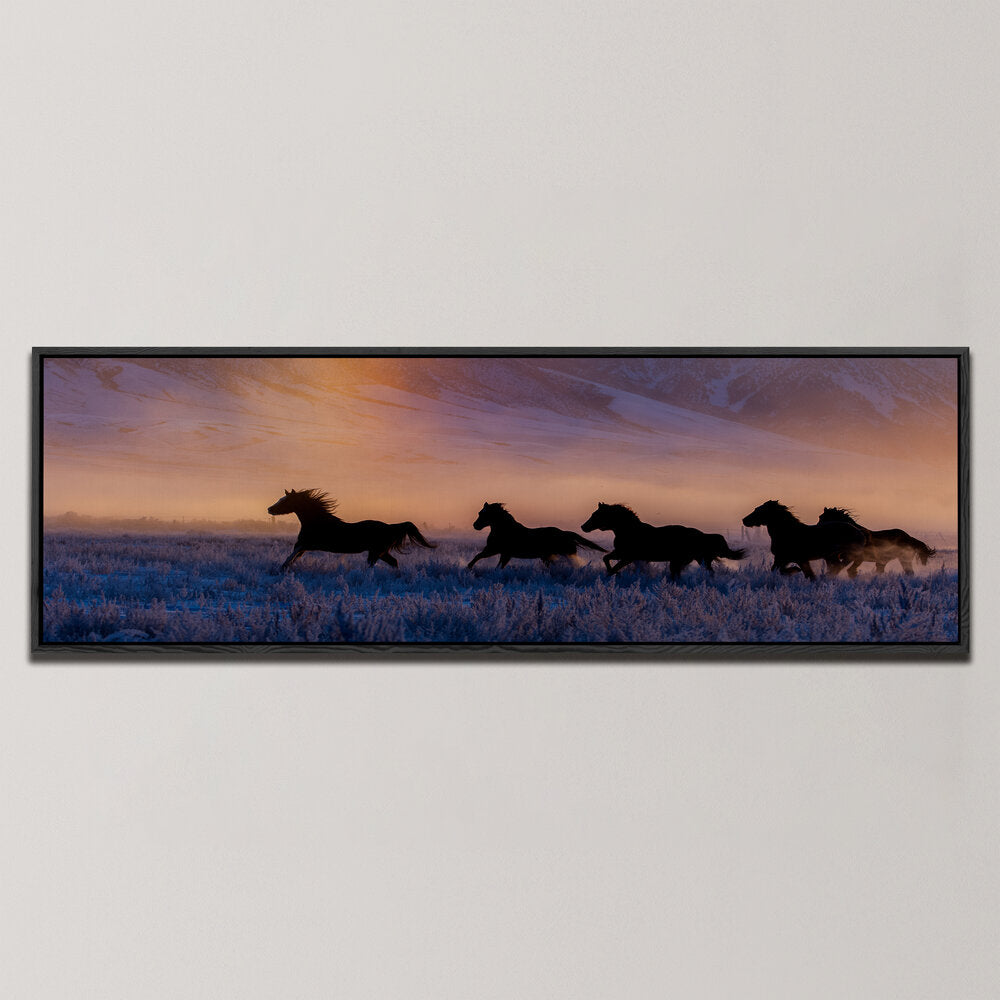 SUNRISE IN IDAHO , PANORAMIC ART