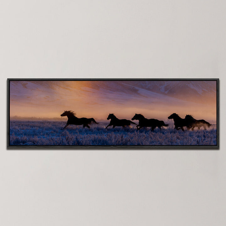 SUNRISE IN IDAHO , PANORAMIC ART