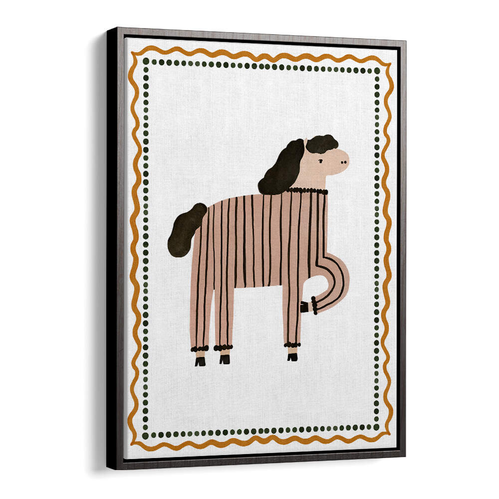 STRIPED HORSE HUMOR , KIDS ROOM PAINTINGS