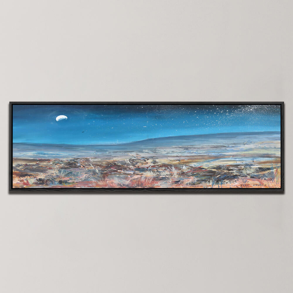 MOONLIT DESERTSCAPE , PANORAMIC ART