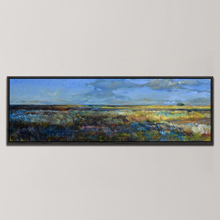 SUNRISE IN THE STEPPE , PANORAMIC ART