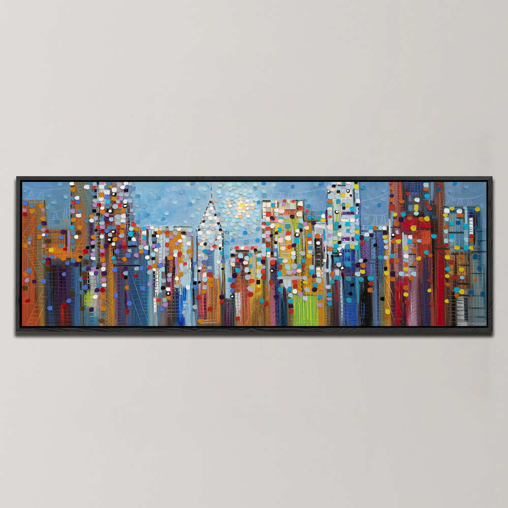 MANHATTAN SKYLINE , PANORAMIC ART