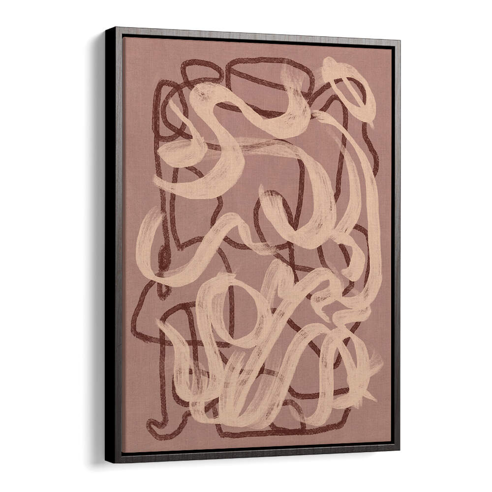 DRY BRUSH ABSTRACT IN NUDE , ABSTRACT PAINTINGS