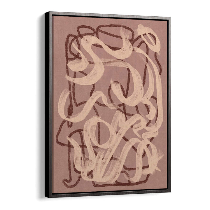 DRY BRUSH ABSTRACT IN NUDE , ABSTRACT PAINTINGS