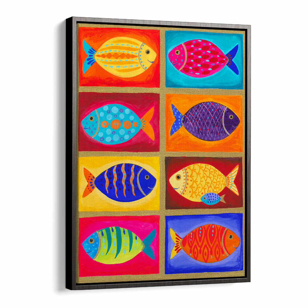 COLORFUL FISH TILES , BEACH PAINTINGS