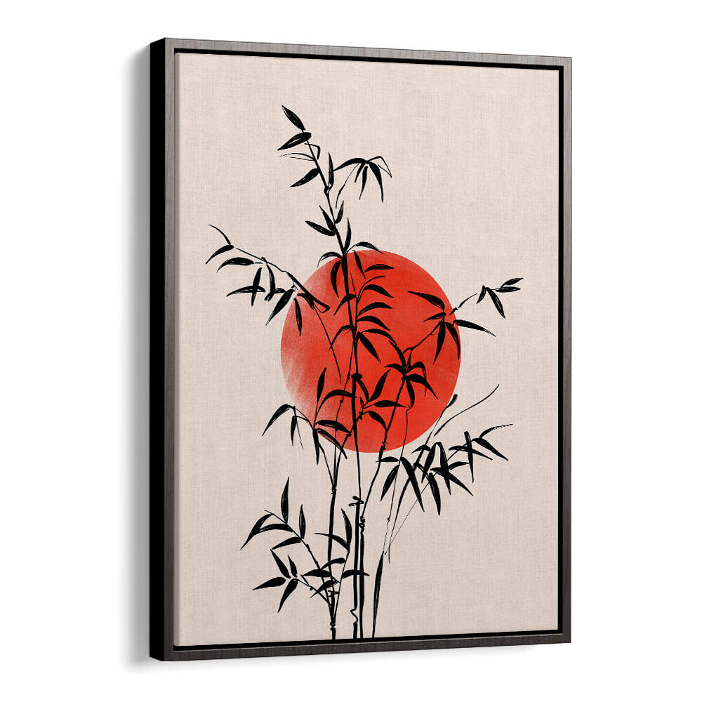 BAMBOO WITH RED SUN