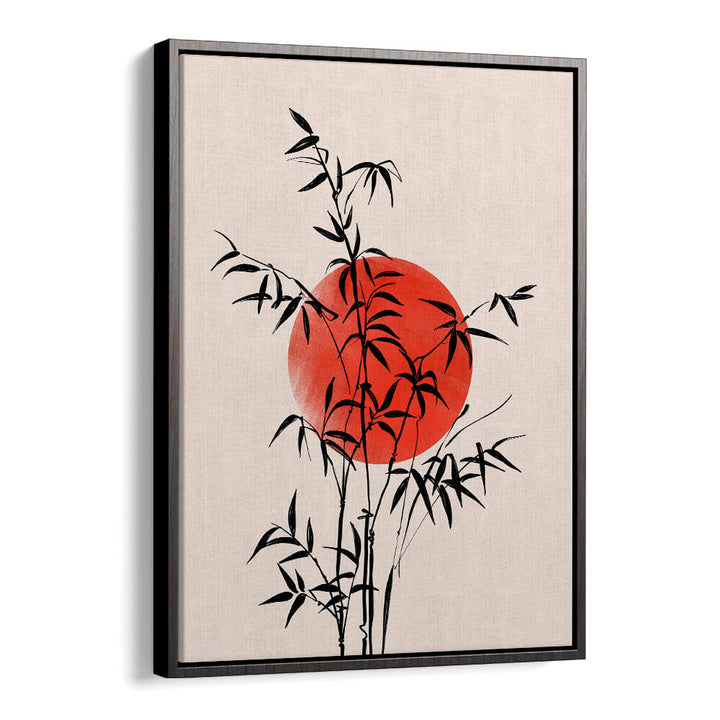 BAMBOO WITH RED SUN
