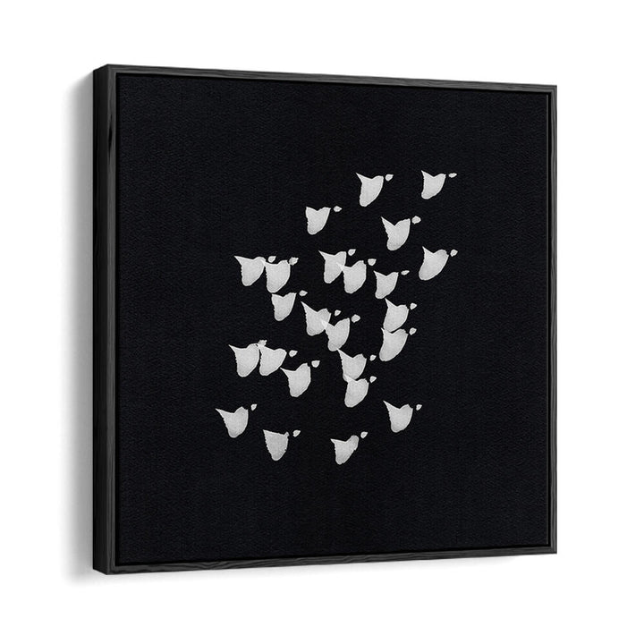 Elevate your decor with BIRDS IN FLIGHT UPWARDS BW, ABSTRACT PAINTINGS, showcasing ethereal beauty and modern artistry.