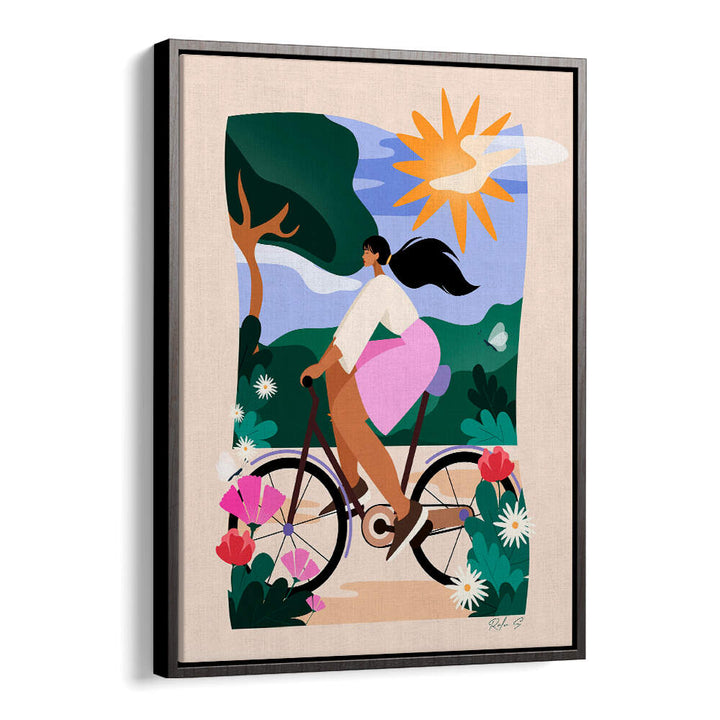 SUNNY BIKE RIDE , BEACH PAINTINGS